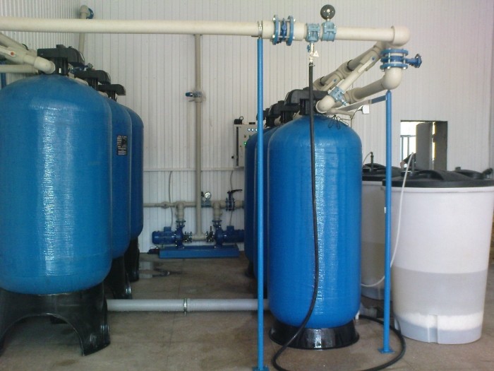 Water treatment System of for beer production, Q = 24 m3 / h