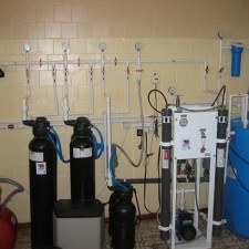 System of production, storage and distribution of purified water, Q = 180 l / h