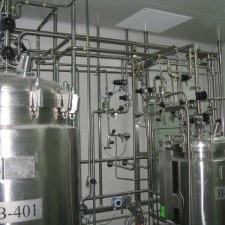 System of production, storage and distribution of purified water, Q = 1000 l / h
